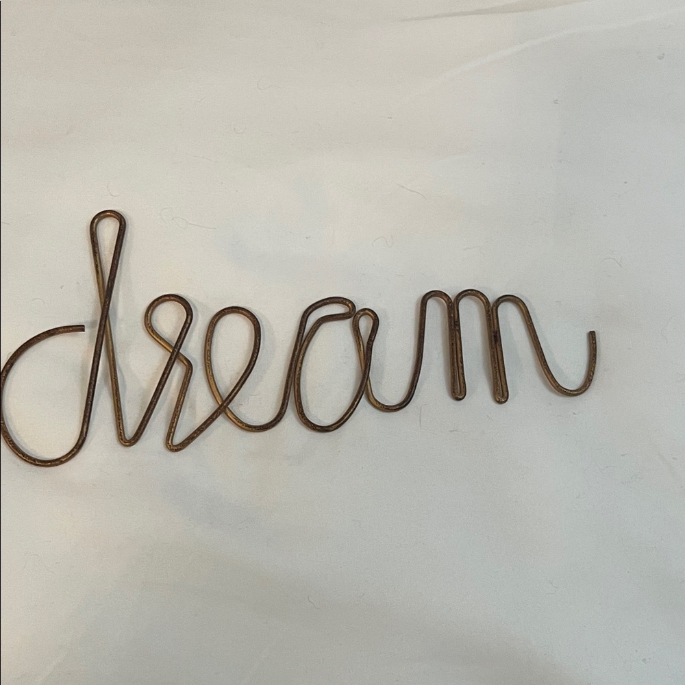 Dream Wire Wall Decor in aged copper